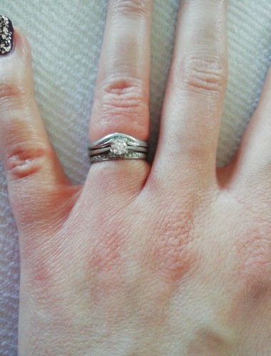 Platinum trilogy wedding rings - platinum,