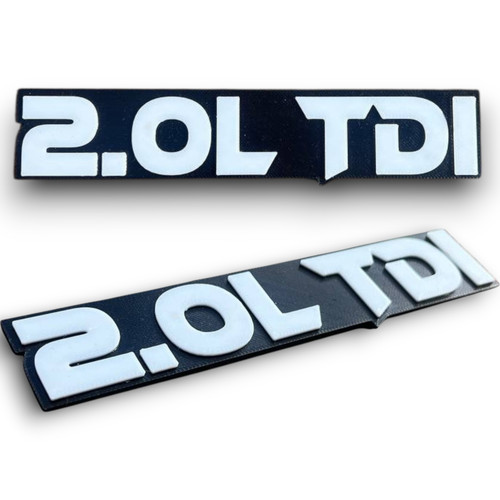 Tdi custom car badge - custom,