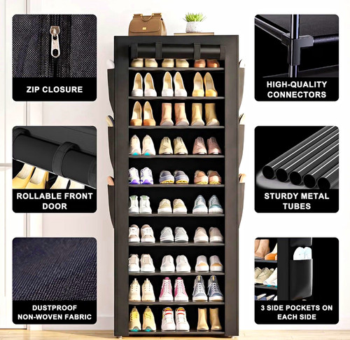 Oyrel large shoe rack - rack, 175cm