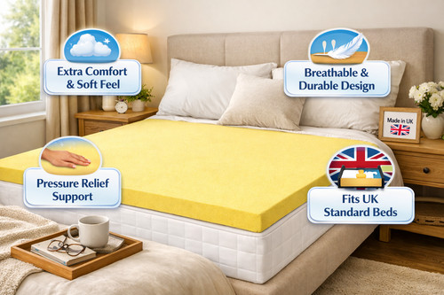 Memory foam mattress topper - foam,