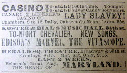 1896 newspaper with the - , 1st