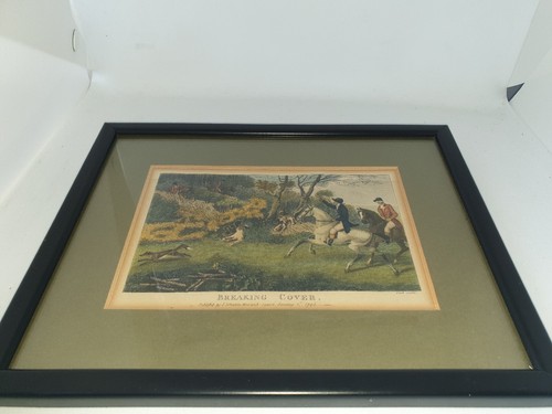 Framed antique lithograph - framed,