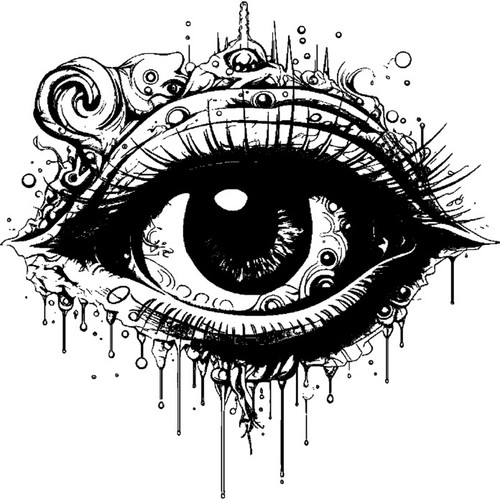 Eye unmounted rubber stamp - 'eye',