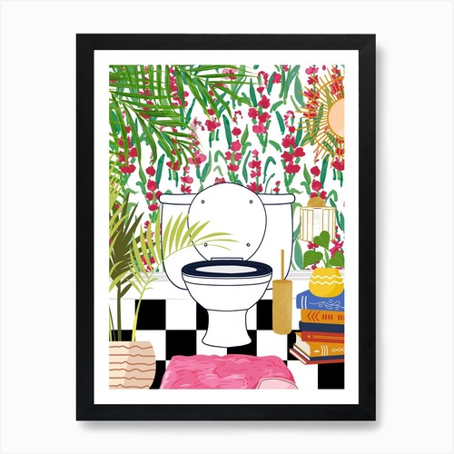 Boho tropical bathroom - boho,