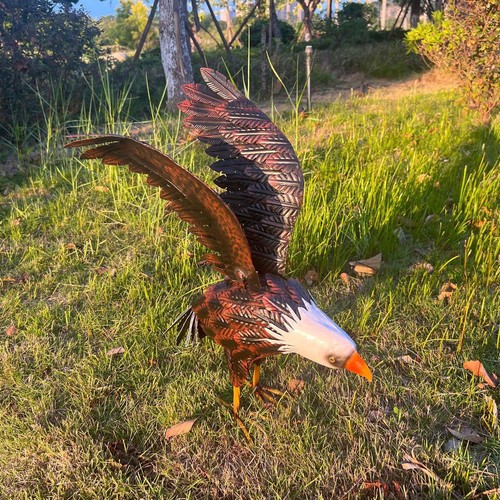 Eagle statue standing metal - standing,