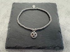 *NEW & GIFT BOXED*CLOGAU STERLING SILVER 9CT ROSE GOLD TUDOR COURT BRACELET RARE