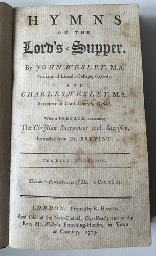 1779 john wesley hymns the - 'hymns, on