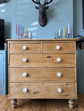 Large Antique Victorian Pine