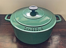 Chasseur Cast Iron Round Casserole Dish Pot 5.5L 26cm Green