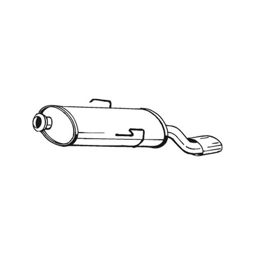 Bosal rear exhaust silencer - exhaust,
