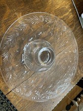 Vintage Stuart crystal cake stand/11.5x2.5