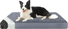Orthopedic Memory Foam Velvet Dog Bed Washable Comfort Sofa Crate Jumbo Mattress