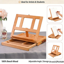 A4 Wooden Table Top Box Easel