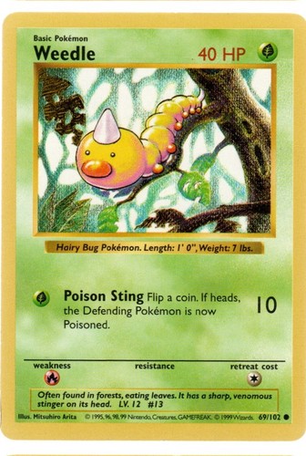 Weedle 069 102 base - 069/102, set