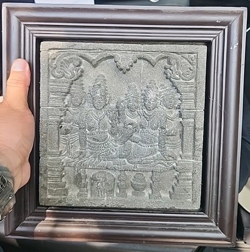 Framed borobudur relief - framed,