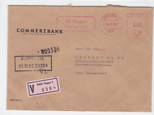 Germany commerz bank meter mail  wax seals  stamps cover ref r20066