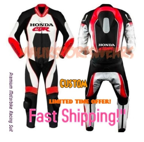 Honda motorbike racing - racing, leather