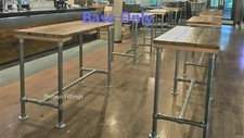 Pipe clamp coffee table - coffee,