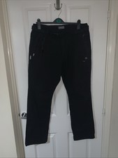 Mens Black Craghoppers Trousers Size 36 Regular