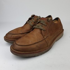 Mens Clarks Vargo Vibe Brown Leather Lace Up Casual Shoes UK 10.5 G