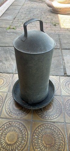 Vintage galvanised water - galvanised,