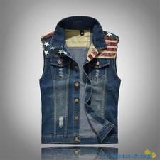 Mens Sleeveless denim Jacket