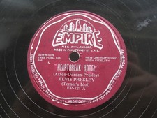 ELVIS PRESLEY 78 RPM ERROR HEARTBREAK HOTEL PLAYS KING CREOLE RARE RED EMPIRE