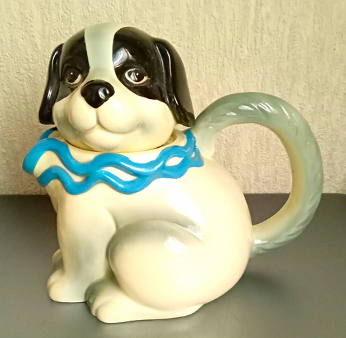 Ceramic dog teapot - dog,
