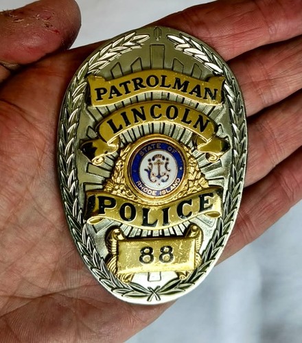 Movie prop badge patrolman - movie, badge-