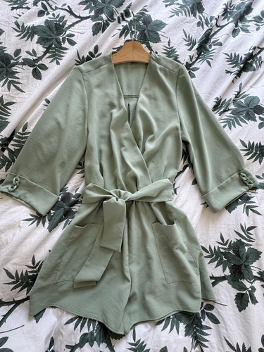 Zara sage green - sage, belted