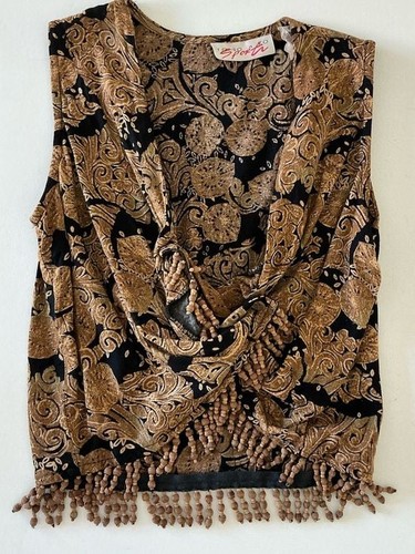 Vintage tan chho beaded - vintage,