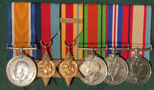 Ww1 ww2 medals clark - to,