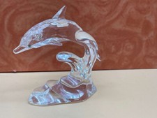 Swarovski Figure 190365 Dolphin On Wave 10 Cm. Top Condition
