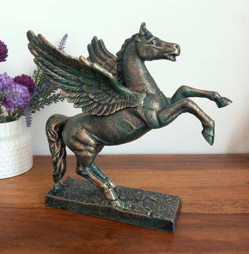 Iron figure pegasus sculpture - pegasus,