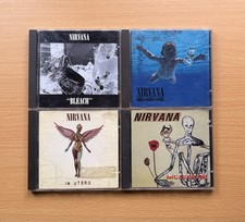 Nirvana CDs - Bleach, Nevermind, In Utero, Incesticide Albums