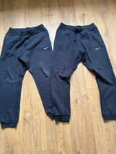 Nike Fleece Men's Sportswear Trousers Joggers - Black, Size: Medium x Qty 2