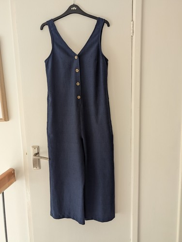 Topshop women navy linen - topshop,