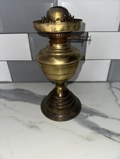 Duplex Brass Twin Wick Oil Lamp Base