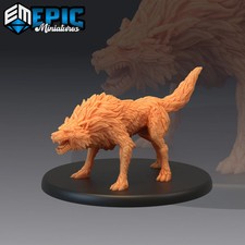 Giant wolf miniature 32mm - wolf,