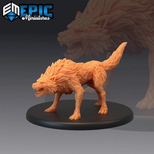 Giant wolf miniature - miniature, 28-32mm