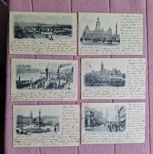 Postcards x early glasgow - -,