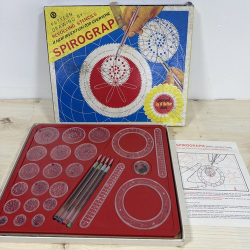 Vintage spirograph drawing set - vintage,