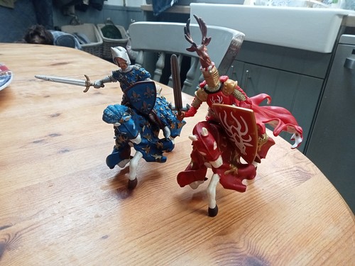 Toy knights with horses - toy,
