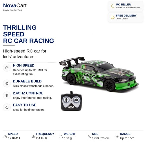 Scale green car - green, rc