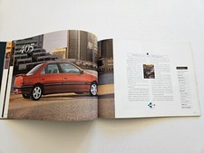 PEUGEOT 106 205 306 405 605 SALES BROCHURE 1992