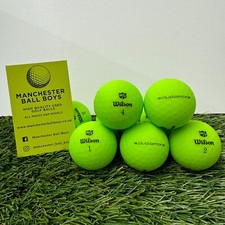 24 Wilson Duo Optix Green Golf Balls 2 Dozen Pearl / A Grade