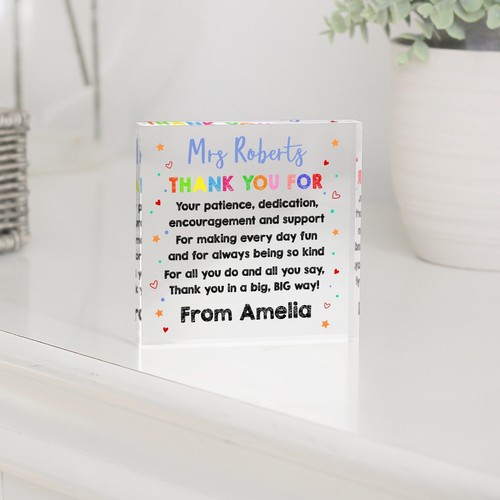 Personalised thank you - you, teacher