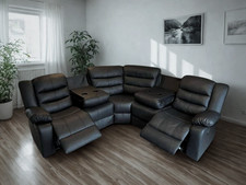 Black Leather Recliner Corner