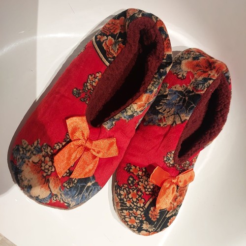 Women vintage floral plush - women's,