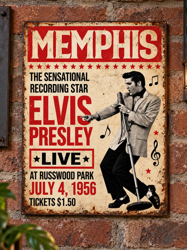 Elvis presley inspired vintage - presley,